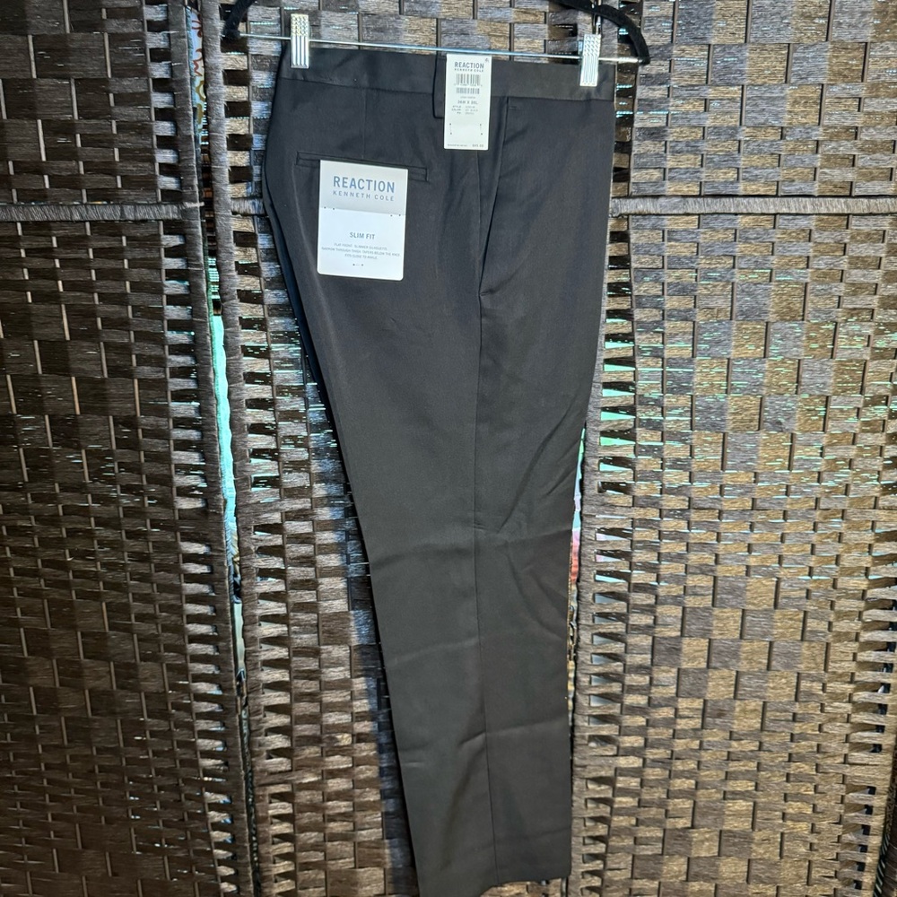 Reaction Kenneth Cole 36x30 Pants in Urban Heather Slim Fit NWT